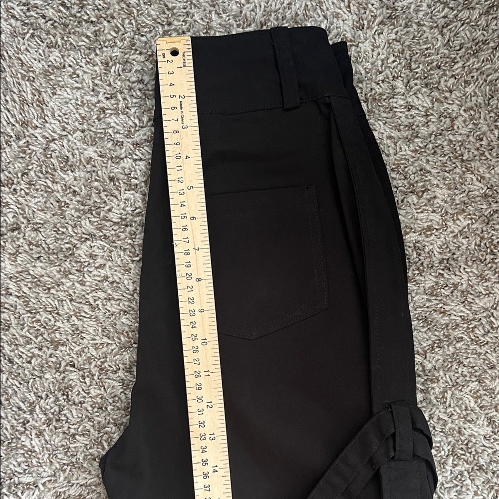 NWT MANIERE DE VOIR Carpenter Cargo Trousers Black Pants in Size 4 - Picture 14 of 16